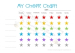 Star Chore Chart PRINTABLE - 3 Colors