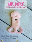 Mr Dicky Finger Puppet - ITH Design 4x4