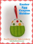 Easter Egg Crayon holder 4x4 and 5x7