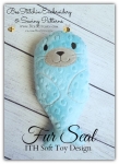 Fur Seal- ITH Softie Embroidery Design - 4x4 5x7 6x10 8x12