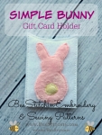 Simple Bunny GiftCard Holder