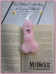 Mr Dicky Bookmark - ITH Designs - 4x4 5x7