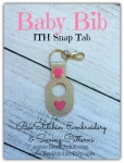 Baby Bib ITH Snap Tab - 4x4