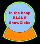 4x4 ITH "Blank" SnowGlobe Ornament